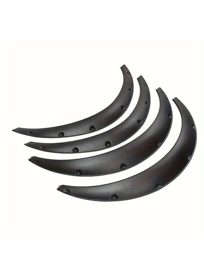 4pcs Car Wheel Arch Covers Black Durable Plastic Polished Surface Protection - Image 2